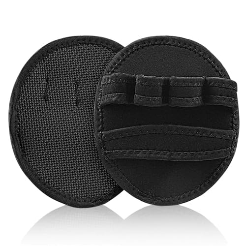 GSCLZ Fitness Griffpolster Griffpads Griffpolster, atmungsaktive Hebegriffe, Fitnessstudio, Workout-Handschuhe, Gewichtheben, Handflächenschutz aus Leder, Fitnesshandschuhe for Gewichtheben von GSCLZ