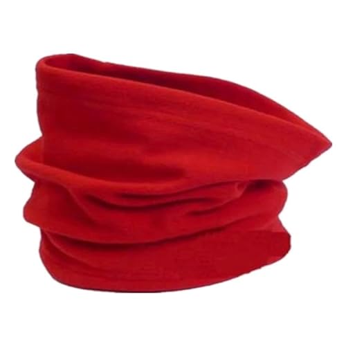 GSCLZ HalswäRmer Polar Fleece Halsrohr Ohrwärmer Angeln Skaten Laufen Sport Schal Gesichtsmaske Camping Wandern Halswärmer Warm Radfahren Kopfbedeckung(Red) von GSCLZ