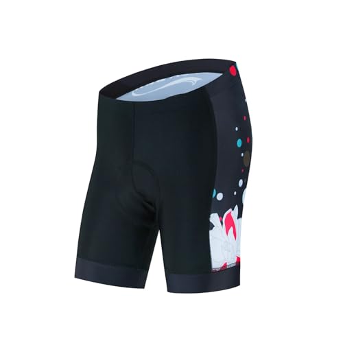 GSCLZ Sommer Team Radfahren Shorts Frauen Anti Slip Gepolsterte Gel Radfahren MTB Bike Shorts Mountainbike Kurze Hosen(Pic Color-04,S) von GSCLZ