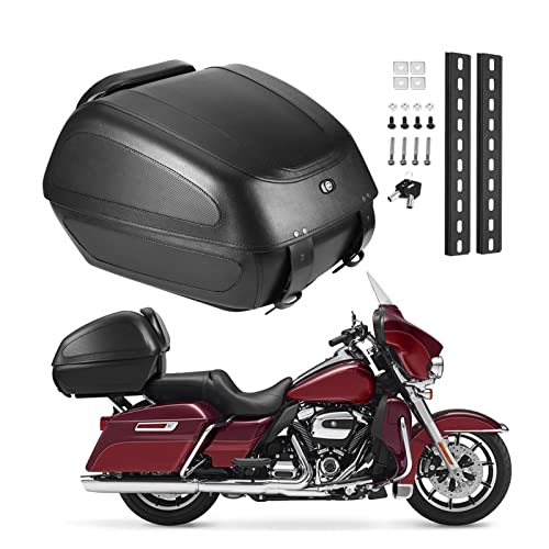 Motorrad-Kofferraum Motorrad Gepäck Stamm Schwanz Box Hinten Top Case 45cm * 47cm * 33cm FüR GepäCkträGer von GSCLZ