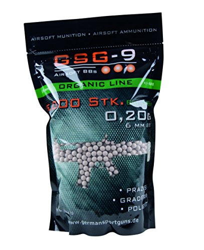 GSG-9 Softair Bio BBs, Kal. 6mm, 0,20g weiss, 5.000 St. Im Beutel, 204470 von GSG