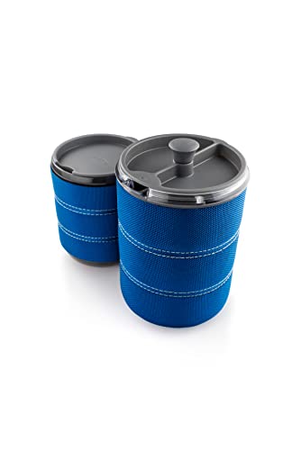 GSI Outdoors Kaffeepresse und Iso Becher Set für 1 Person, blau, 79412 von GSI Outdoors