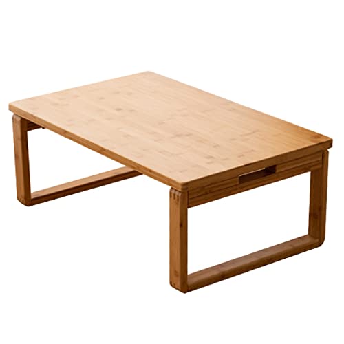 Couchtische Erker-Teetisch aus Massivholz, kreativer Tatami-Balkon-Computertisch, niedriger Tisch, faltbarer Tatami-Couchtisch (Farbe: B, Größe: 60 x 40 x 26 cm) (C 70 x 50 x 31 cm) Chaser of Light von GSKDBCC