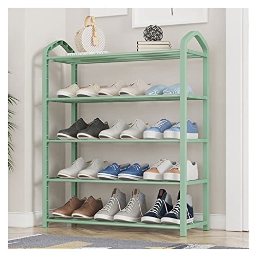 GSKDBCC Schuhregal, Schuhregal, Organizer, 5-lagiges stehendes Schuhregal, Tür-Schuhregal, Aufbewahrung, platzsparend, stapelbares Schuhregal, um dem Glück nachzujagen Chaser of Light von GSKDBCC