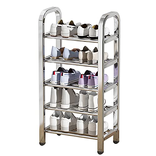 Schuhregal Schuhregal Aufbewahrungsorganisator Eingangsbereich Schuhregal Raumorganisation für Eingangsbereich Schlafzimmer Wohnzimmer Balkon Flur und Schrank (Farbe: 6-stöckig, Größe: 60 cm) (6 Tier von GSKDBCC