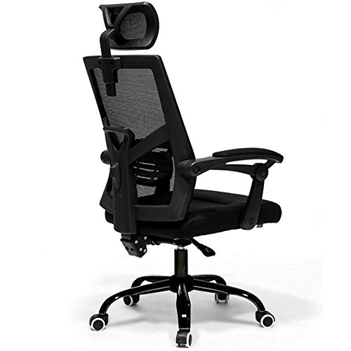 Sessel, ergonomischer Bürostuhl, verstellbare Lendenwirbelstütze, multifunktionale Kopfstütze, moderner Schreibtischstuhl mit hoher Rückenlehne, Neigungsverriegelungsfunktion, Tragkraft 130 kg von GSKDBCC