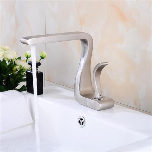 Badezimmer Waschbecken Wasserhahn, Waschbecken Wasserhahn Gold Bad Wasserhahn Mischbatterie Messing Waschbecken Wasserhahn Heißen und Kalten Waschbecken Wasserhahn Neu Modern von GSZCCZS