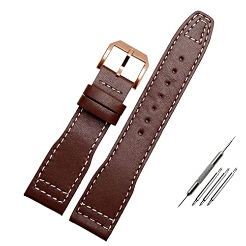 GSZCCZS 20mm 21mm Braun Schwarz Männer Armband Für IWC Pilot Mark XVIII IW327004 IW377714 Uhr Strap Kalbsleder Echtes Leder Armband von GSZCCZS