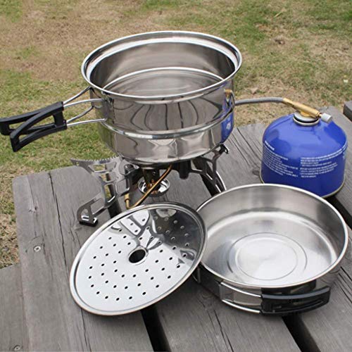 GSZCCZS 3 Teile/Satz Topf Antihaft-töpfe Pfannen Tragbare Outdoor Camping Wandern Kochen Set Kochgeschirr Reise Geschirr von GSZCCZS