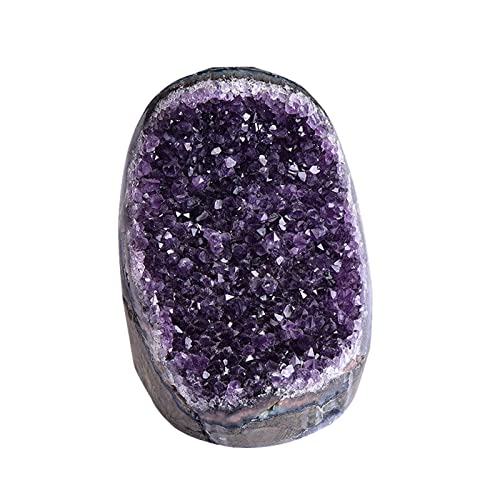 GSZCCZS Amethyst-Kugel, natürliche Amethyst-Kugel, Quarzkristall, Edelstein, Kugel, Heimdekoration, Heilung, Originalstein, Heim-Feng-Shui-Ornamente, 200 g von GSZCCZS