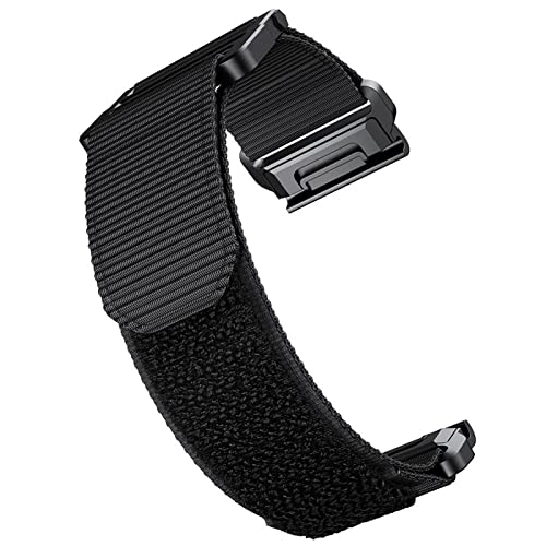 GSZCCZS Für Garmin-Uhrenarmbänder, kompatibel mit Fenix ​​7X 6X Pro GPS 5X 3HR Descent Mk1 Mk2 Titanic-Armband, 26 mm Schnellverschluss-Nylon-Canvas-Armband von GSZCCZS