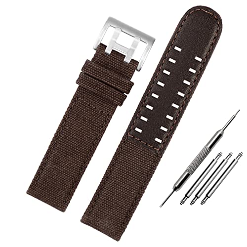 GSZCCZS Für Hamilton Khaki Field Uhr h760250/h77616533/h70605963 H68201993 Uhr Armband Echtes Leder Nylon Männer Uhr Band 20mm 22mm von GSZCCZS