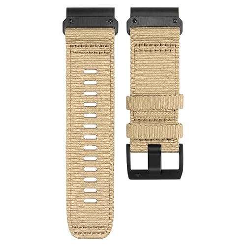 GSZCCZS Geflochtenes Canvas-Armband, für Garmin Fenix ​​7 6X 6S 6 Pro 5X 5 5S 3HR Armbandgürtel, für Garmin-Uhrenarmband 22 mm 26 mm Sportarmband von GSZCCZS