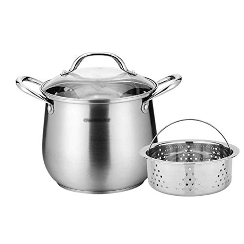 GSZCCZS Haushaltsvorratstpots Kochgeschirr Baby Speichel Handtuch Desinfektion Pot 304 Edelstahltopf, 5,6 l, geeignet für 4-5 Personen, Pfanne von GSZCCZS