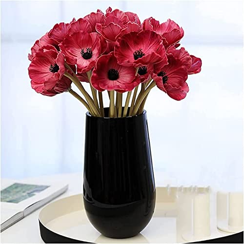 GSZCCZS Künstliche Blume, künstlicher Bonsai-Mohn, künstliche Blume, künstliche Blume, Wohnzimmer-/Esstisch-Dekor, Dekoration, Plastikblumenstrauß für Geschäft, Schlafzimmer, Schreibtisch-Dekoration, von GSZCCZS