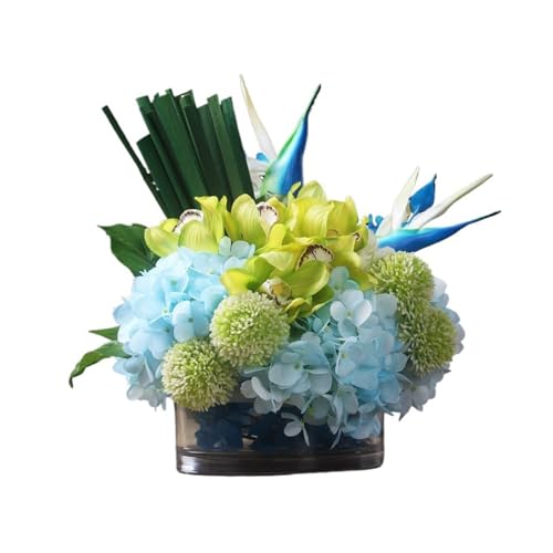 GSZCCZS Künstliche Blumen, Innendekoration, Blumentöpfe, Tischvasen, künstliche Blumensets, Wohnzimmer, künstliche Blumendekorationen für Hochzeitsarrangements, Tafelaufsätze, künstliche Blumen von GSZCCZS