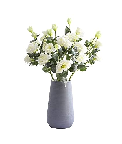 GSZCCZS Künstliche Blumen, künstliche Blumen mit Vase, künstliche Seidenblumen, Blumenarrangements für Zuhause, Hochzeit, Party, Bürodekoration (Farbe: E) (B) von GSZCCZS