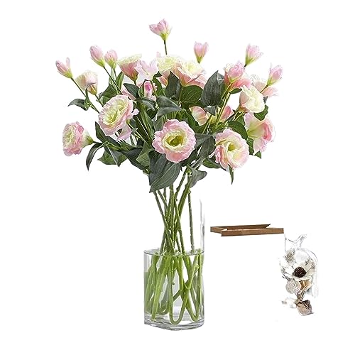 GSZCCZS Künstliche Blumen, künstliche Blumen mit Vase, künstliche Seidenblumen, Blumenarrangements für Zuhause, Hochzeit, Party, Bürodekoration (Farbe: E) (E) von GSZCCZS