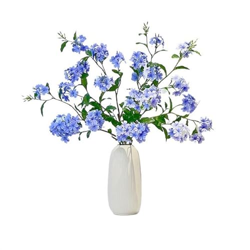 GSZCCZS Künstliche Blumen in der Vase, künstliche Blumen, Wohnzimmer-Arrangements, hochwertige Tischdekoration, künstlicher Blauer Blumenstrauß, künstliche Blumen für die Party im Homeoffice von GSZCCZS