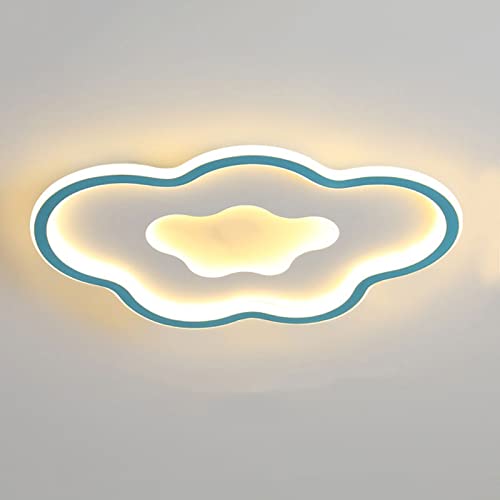 GSZCCZS Neue Kinderzimmer LED Deckenleuchte, Mädchen Prinzessin Zimmer Schlafzimmer Wohnzimmer Lampe, kreative Persönlichkeit Wolke dimmbare Deckenleuchte von GSZCCZS