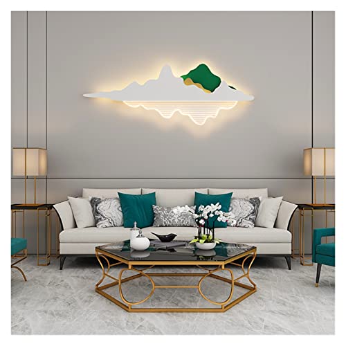 GSZCCZS Nordic Schlafzimmer Nachtlampe Wohnzimmer Sofa Hintergrund Wandlampe Designer Künstlerische Persönlichkeit Kreativität Licht (Farbe: White135cm Größe: DREI) (Orange135 cm DREI) von GSZCCZS