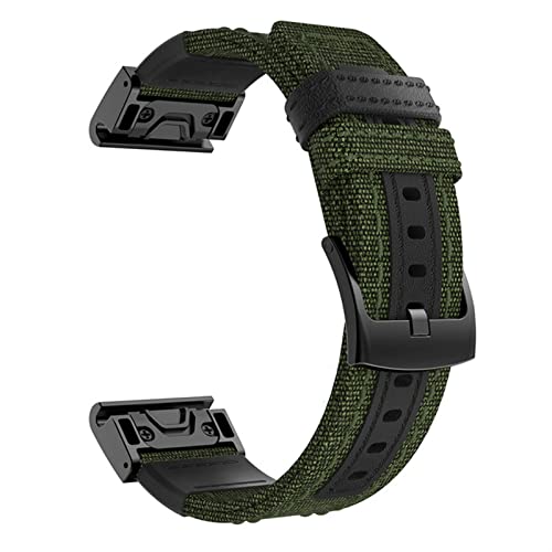 GSZCCZS Nylon Quick Fit Armband für Garmin Fenix ​​7X 7 6X 6 5X 5 Plus 3 3 HR Forerunner 935 945 Smart Watch 22 26mm Easyfit Armband von GSZCCZS