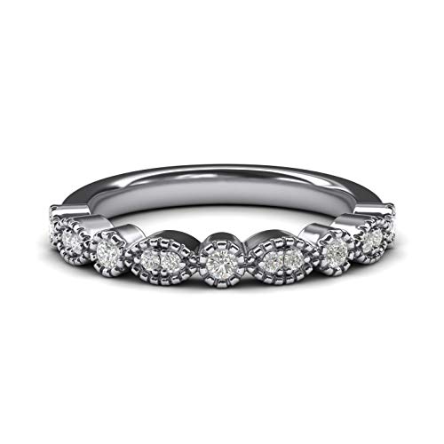 GSZCCZS Vintage-inspiriertes Milgrain-Marquise- und Punkt-Verlobungsring-Set mit simuliertem Diamant für Damen, passendes Ehering-Set von GSZCCZS