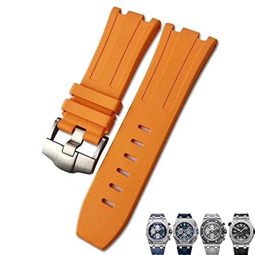 GSZCCZS Weiches FKM-Fluorkautschuk-Armband, 28 mm, für AP-Armband, Audemars Piguet ROYAL Oak Offshore, wasserdichtes Sportuhrenarmband zum Tauchen von GSZCCZS