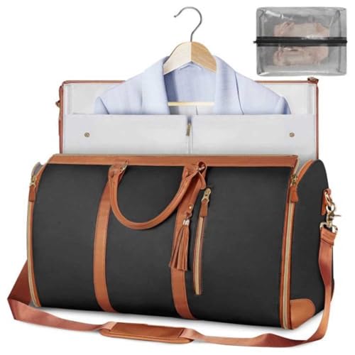 GSenhui Kleidersack Reisen Unisex Travel Duffle Bag Kleidertasche Reisetasche Damen Weekender Bag Groß Carry On Garment Bag Foldable Garment Bag Kleidersäcke für Frauen von GSenhui