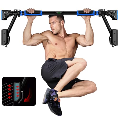 Klimmzugstange hochbelastbare,78–98 cm Klimmzugstange türrahmen ohne Bohren,bidirektionale Unterstützung und horizontaler pull up bar mit rutschfesten Handpolstern Klimmzugstange hochbelastbare,78–98 cm Klimmzugstange türrahmen ohne Bohren,bidirektionale Unterstützung und horizontaler pull up bar mit rutschfesten Handpolstern von GT GETCO TECH