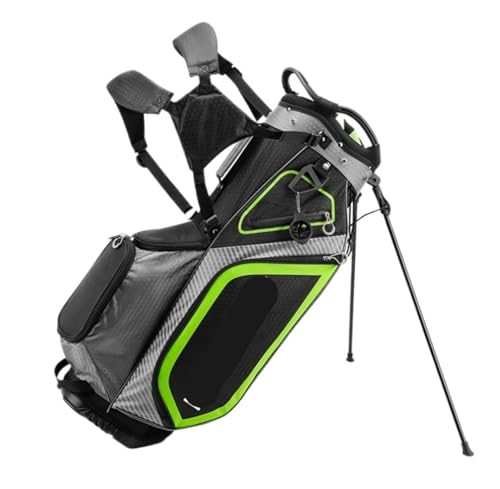 GTOULHH Golfschläger Zubehör Golf-Standbag, 14-Wege-Oberteiler, Ergonomischer, Leichter Golf-Standbag-Rucksackgurt Golftaschen-Organizer von GTOULHH