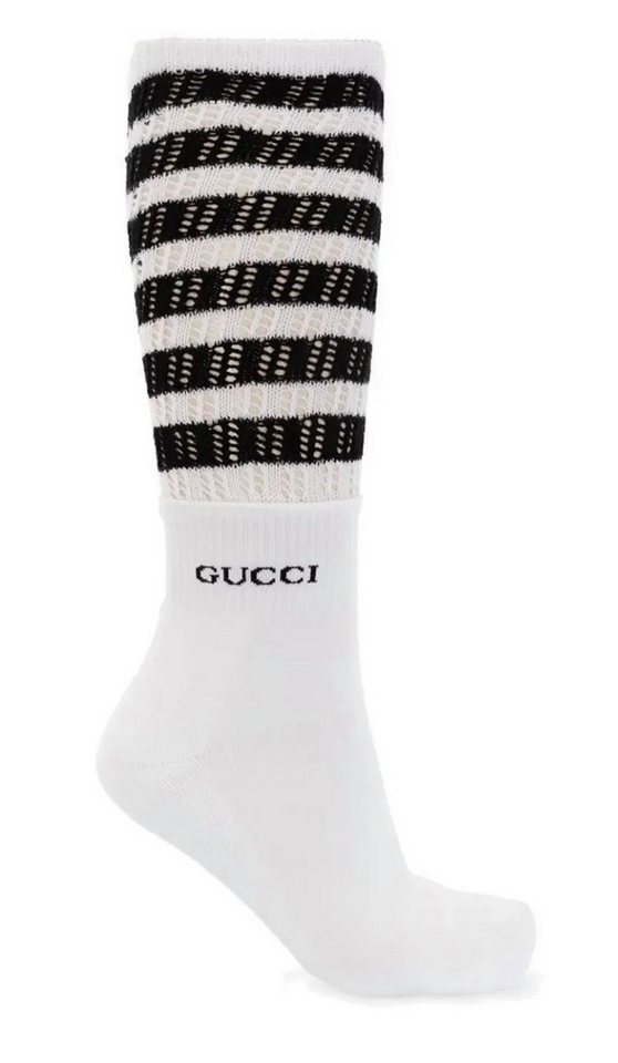 GUCCI Tennissocken Doppellagigem Sneakersocken Mit doppellagigem Streifendesign von GUCCI