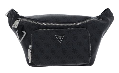 Guess Milano Maxi Bumbag with Front Pocket Black Guess Milano Maxi Bumbag with Front Pocket Black von GUESS
