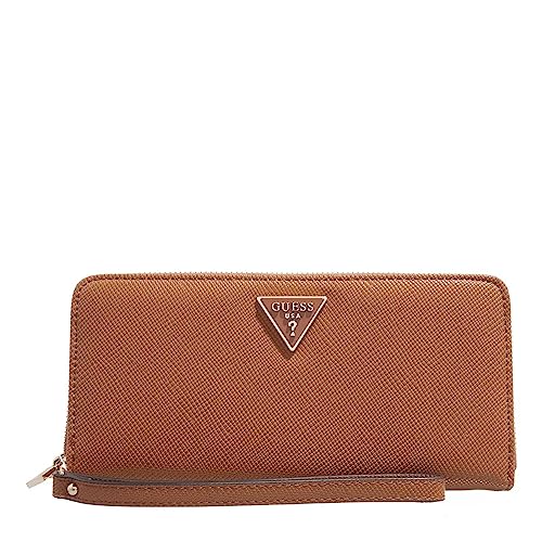 GUESS Portemonnaie mit Zip-Around-Reißverschlu, braun(cognac), Gr. One Size von GUESS