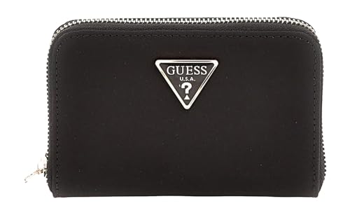 GUESS Eco Gemma SLG Small Zip Around Wallet Black von GUESS