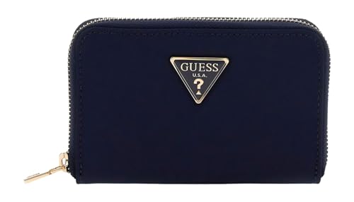 GUESS Eco Gemma SLG Small Zip Around Wallet Navy von GUESS