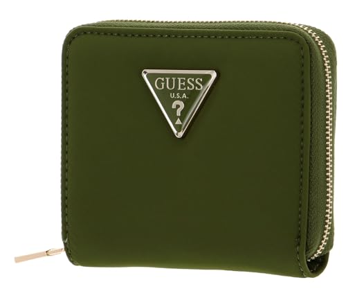 GUESS Eco Gemma SLG Small Zip Around Wallet Olive von GUESS