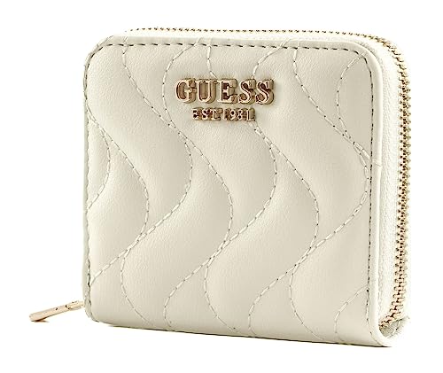 GUESS Eco Mai SLG Small Zip Around Wallet White von GUESS