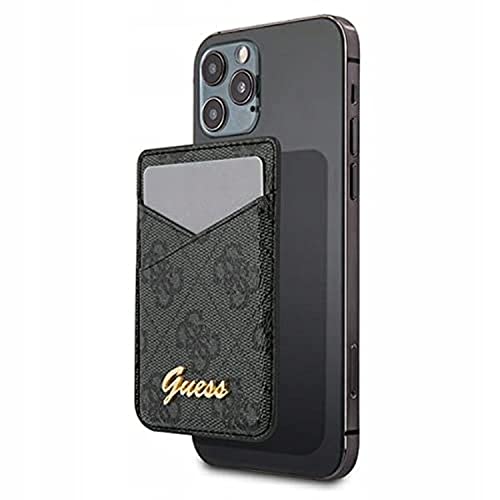 GUESS GUWMS4GTLBK Kreditkartenetui mit Magsafe aus Leder für iPhone 12, Grau GUESS GUWMS4GTLBK Kreditkartenetui mit Magsafe aus Leder für iPhone 12, Grau von GUESS