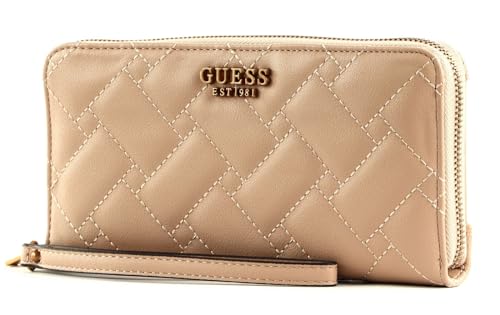 GUESS Gracelynn SLG Large Zip Around Wallet Beige von GUESS