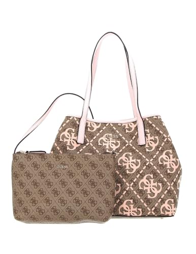 GUESS HWOQ6995280 VIKKY TOTE Women Latte Logo/blasse Rose Size One Size GUESS HWOQ6995280 VIKKY TOTE Women Latte Logo/blasse Rose Size One Size von GUESS