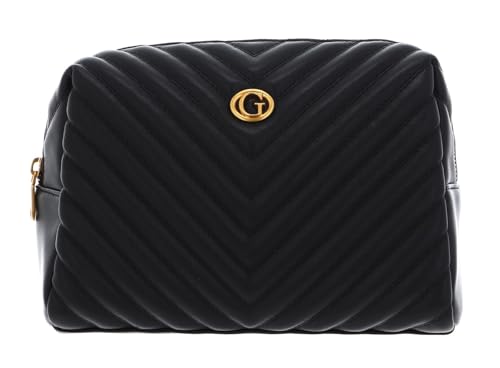 Guess Large Top Zip Cosmetic Bag Black, Nero Guess Large Top Zip Cosmetic Bag Black, Nero von GUESS