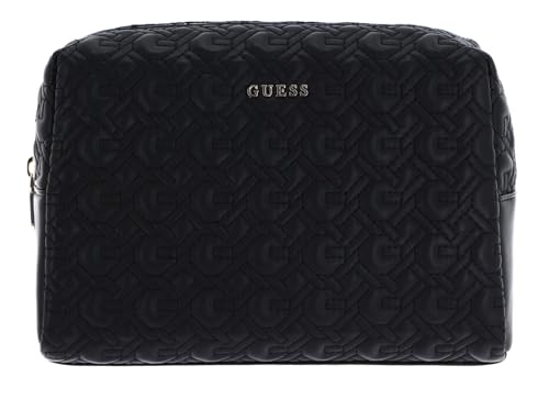 GUESS Large Top Zip Cosmetic Bag Black von GUESS