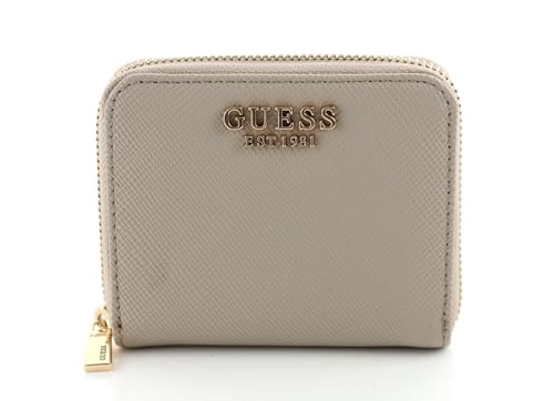 GUESS Laurel Damen Geldbörse mit Reißverschluss, klein, Taupe, Einheitsgröße von GUESS