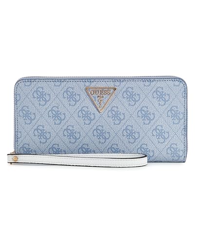GUESS Laurel SLG Large Zip Around L Light Blue Logo GUESS Laurel SLG Large Zip Around L Light Blue Logo von GUESS