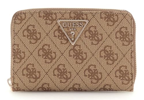 GUESS Laurel SLG Medium Zip Around Wallet Latte Logo GUESS Laurel SLG Medium Zip Around Wallet Latte Logo von GUESS