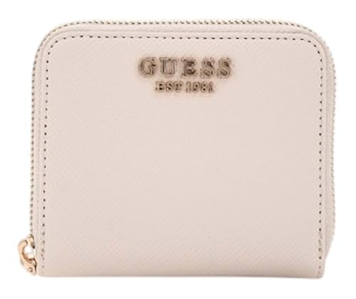 GUESS Laurel SLG Small Zip Around Wallet Bone von GUESS