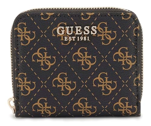GUESS Laurel SLG Small Zip Around Wallet Brown Logo GUESS Laurel SLG Small Zip Around Wallet Brown Logo von GUESS