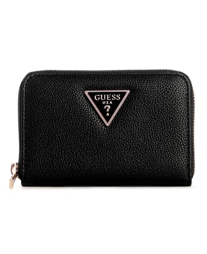 GUESS Meridian Medium Zip Around Wallet Black, Schwarz, Einheitsgröße von GUESS