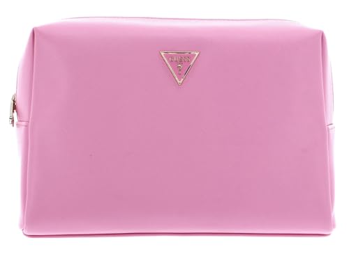 GUESS Top Zip Cosmetic Bag Pink von GUESS